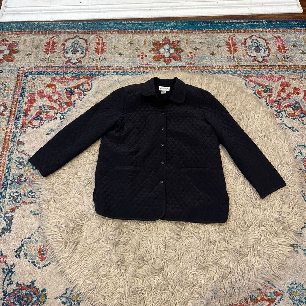 Diane von Furstenberg quilted Silk Jacket size Large